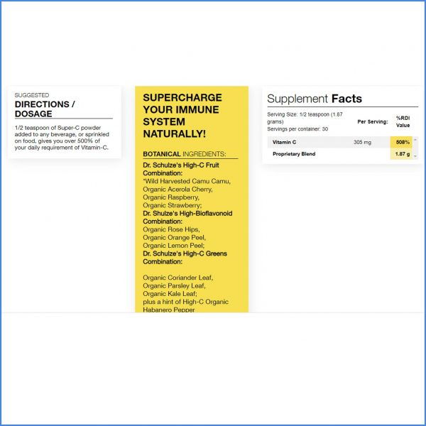 Dr Schulzes Super C Plus Powder Directions