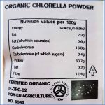 Chlorella powder organic nutrition