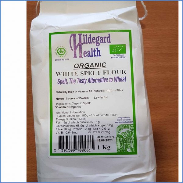 organic white spelt flour 1kg